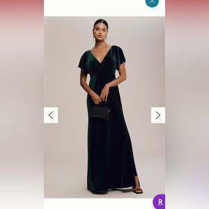 Jenny Yoo Dark Emerald size 18 bridesmaids dress